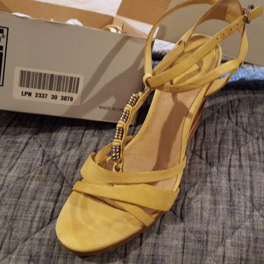 Yellow sandals
